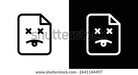 Broken Image icon vector simple element illustration editable