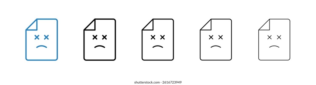 Broken Image icons collection vectors for web ui