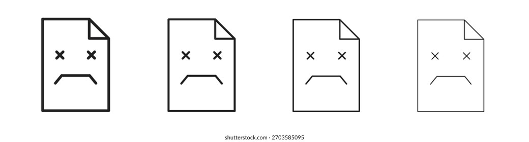 Broken Image icons symbol vector elements for infographic web