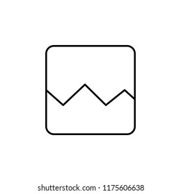 Broken image sign icon. Element of image sign for mobile concept and web apps illustration. Thin line icon for website design and development, app development. Premium icon