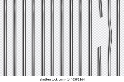 jail bars transparent images stock photos vectors shutterstock https www shutterstock com image vector broken jail lattice bars 3d style 1446591164