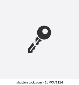 Broken Key Icon Illustration Isolated Vector Sign Symbol