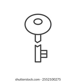 Broken key icon. line style vector icon.