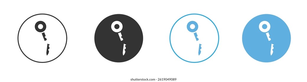 Ícone de chave quebrado ícone simples vetor plano ícone pacote