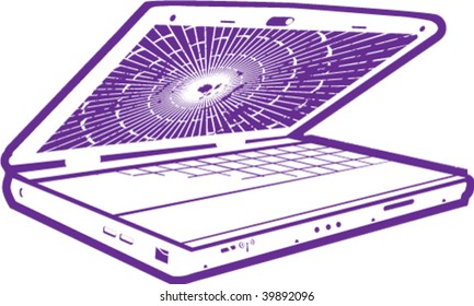 Broken Laptop Monitor