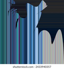 Broken laptop screen, cracked effect.