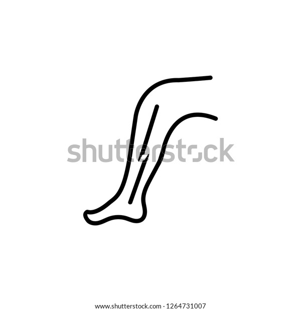 Broken Leg Icon Disorders Vascular Veins Stock Vector (Royalty Free ...