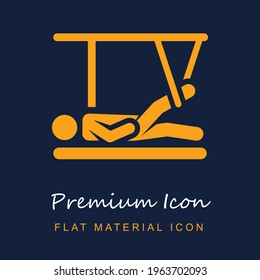 Broken Leg premium material ui ux isolated vector icon in navy blue and orange colors