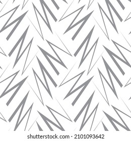 Curva de línea rota en un patrón de malla simple, zigzag, fondo vectorial transparente. 