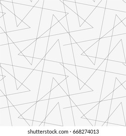 Broken line in a mesh pattern, angle, simple, seamless vector background.