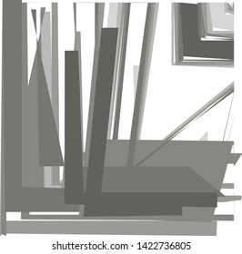 broken lines abstract shapes vector