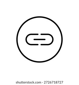 Broken link icon in a circle symbolizing disconnection or a detached web address