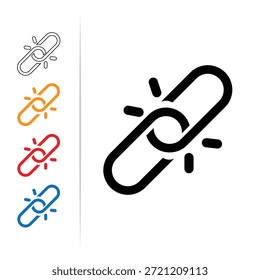 Broken Link Icon for Disconnected Content