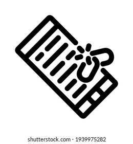 broken link icon or logo isolated sign symbol vector illustration - high quality black style vector icons
