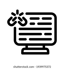 broken link icon or logo isolated sign symbol vector illustration - high quality black style vector icons
