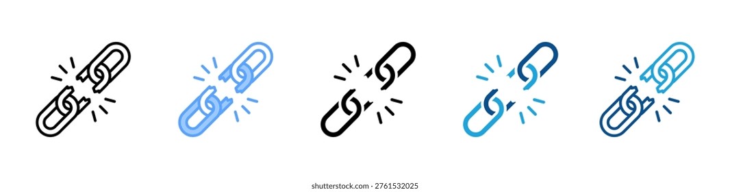 Broken Link icon multiple style and collection