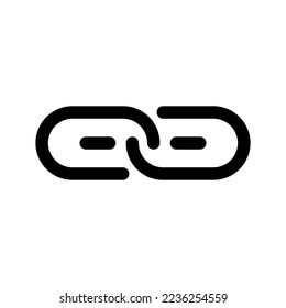 Design-Illustration für gebrochene Links-Symbol