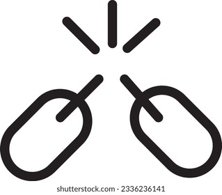 Broken Link Text Outline Icon