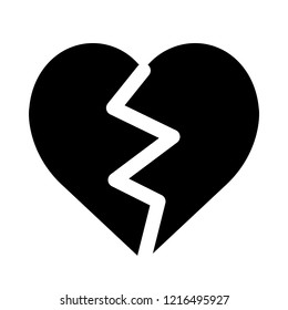 Broken love heart