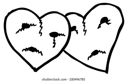 broken love illustration