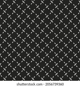 Malla rota, patrón negro y blanco. Diseño textil con franjas cruzadas.