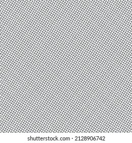 Broken mesh texture. Retro textile design in black and white. Abstract vector.