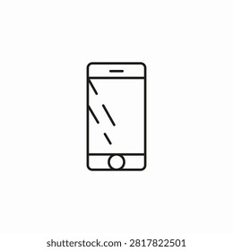 broken mobile phone icon sign vector