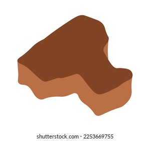 Icono de caca vieja rota Pequeñas piezas Arqueología. Ilustración del vector