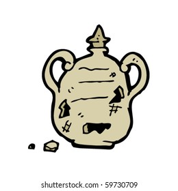 Broken Old Urn Cartoon