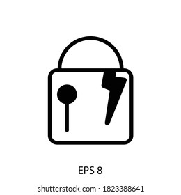 Padlock-Icon in EPS 8