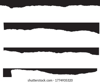  Broken paper backgrounds set for banner