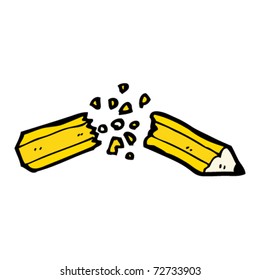 broken pencil cartoon
