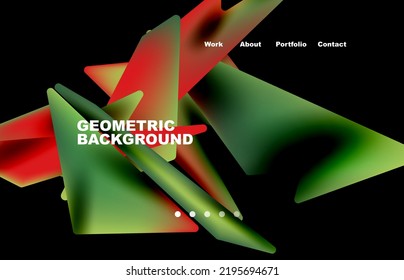 Piezas rotas fondo abstracto. Fondo de moda para el diseño de su página de inicio, concepto de diseño de página web para sitio web y sitio web móvil