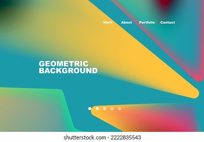 Broken pieces abstract background. Trendy background for your landing page design, concept of web page design for website and mobile website