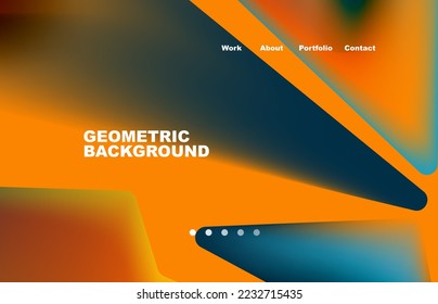 Broken pieces abstract background. Trendy background for your landing page design, concept of web page design for website and mobile website