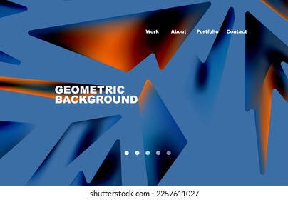 Broken pieces abstract background. Trendy background for your landing page design, concept of web page design for website and mobile website