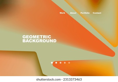 Broken pieces abstract background. Trendy background for your landing page design, concept of web page design for website and mobile website