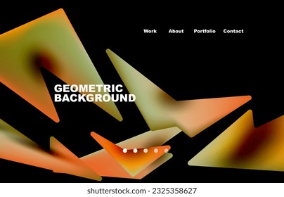 Piezas rotas fondo abstracto. Fondo de moda para el diseño de su página de inicio, concepto de diseño de página web para sitio web y sitio web móvil