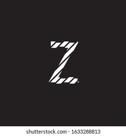 broken pieces forming the letter z, zebra animal