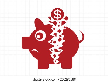 Broken Piggy Bank