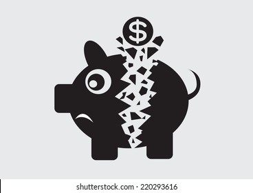 Broken Piggy Bank