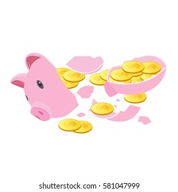 Broken Piggy Bank