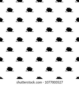 Broken piggy bank pattern vector seamless repeating for any web design