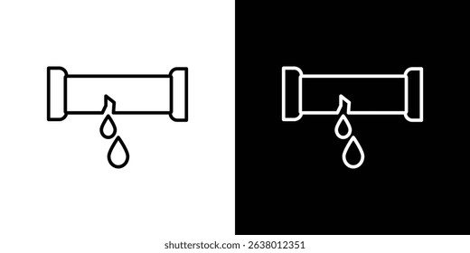 Broken pipe icon Graphic vector set for ui design