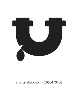 Broken pipe icon illustration isolated vector sign symbol
