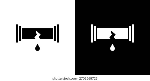 Logotipo roto del símbolo del icono de la pipa. Plantilla gráfica.