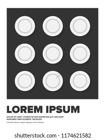 A broken plan with a set of unbroken plate. Standing out/Odd one out/Hiring Template