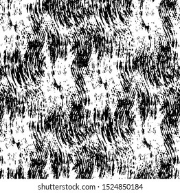 Broken plaster wall effect. Grunge worn damask pattern design. Distressed fabric texture. Overlay texture design. Vector illustration. Eps10.