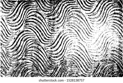Broken plaster wall effect. Grunge worn damask pattern design. Distressed fabric texture. Overlay texture design. Vector illustration. Eps10.