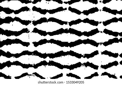 Broken plaster wall effect. Grunge worn damask pattern design. Distressed fabric texture. Overlay texture design. Vector illustration. Eps10.